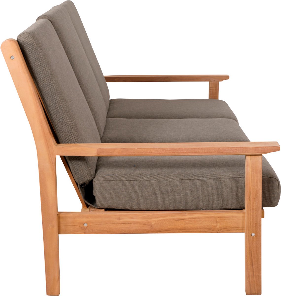 Lesli Living Loungebank Teak 180 cm incl. Kussen