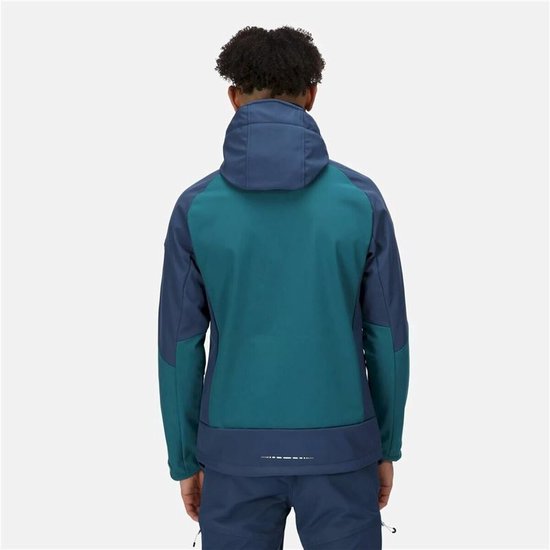 Men's Sports Jacket Regatta Hewitts VII Blue Green Hood
