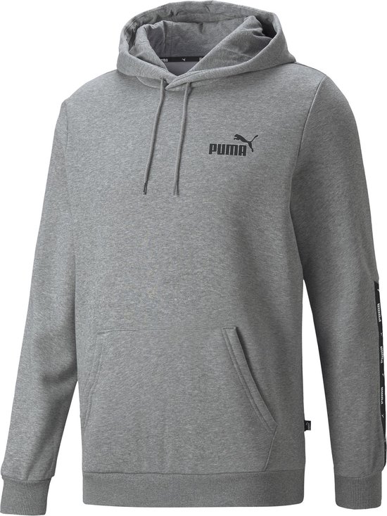PUMA ESS+ Tape Hoodie FL Pull Homme - Grijs - Taille S