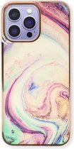 CaseMania Marmer Backcover - hoesje - iPhone 14 Pro Max