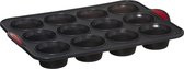 5Five Muffins en cupcakes bakken bakvorm/bakblik - 33 x 24 cm - voor 12x stuks - Siliconen