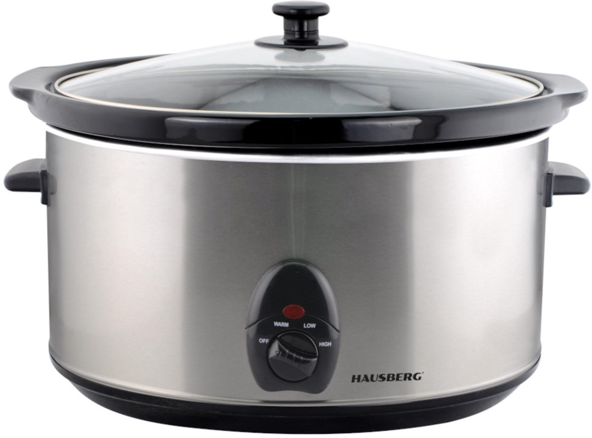 Hausberg Slowcooker 3,5L HB-1300 Zilver 200W - Hausberg - €37,00