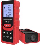 Noyafa Laser Afstand Meter – Meetlat – Oppervlakte opmeten – Rood/Zwart - 70 meter