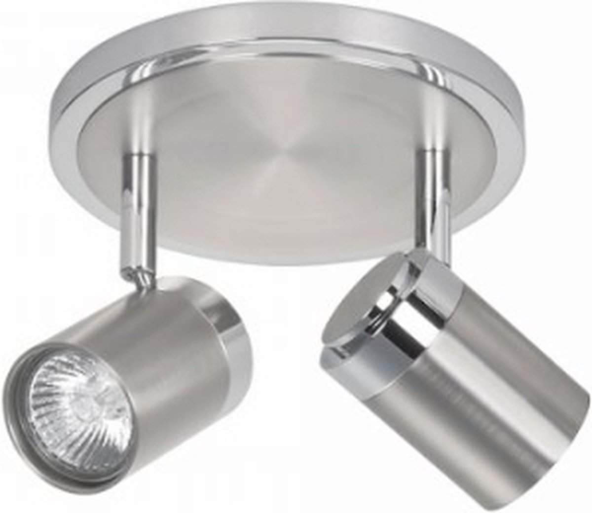 Highlight - Athena - Plafondlamp - GU10 - 17 x 17 x 12cm - Nikkel