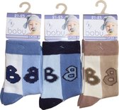 Baby / kinder sokjes BB - 21/23 - jongetje - 90% katoen - naadloos - 12 PAAR - chaussettes socks