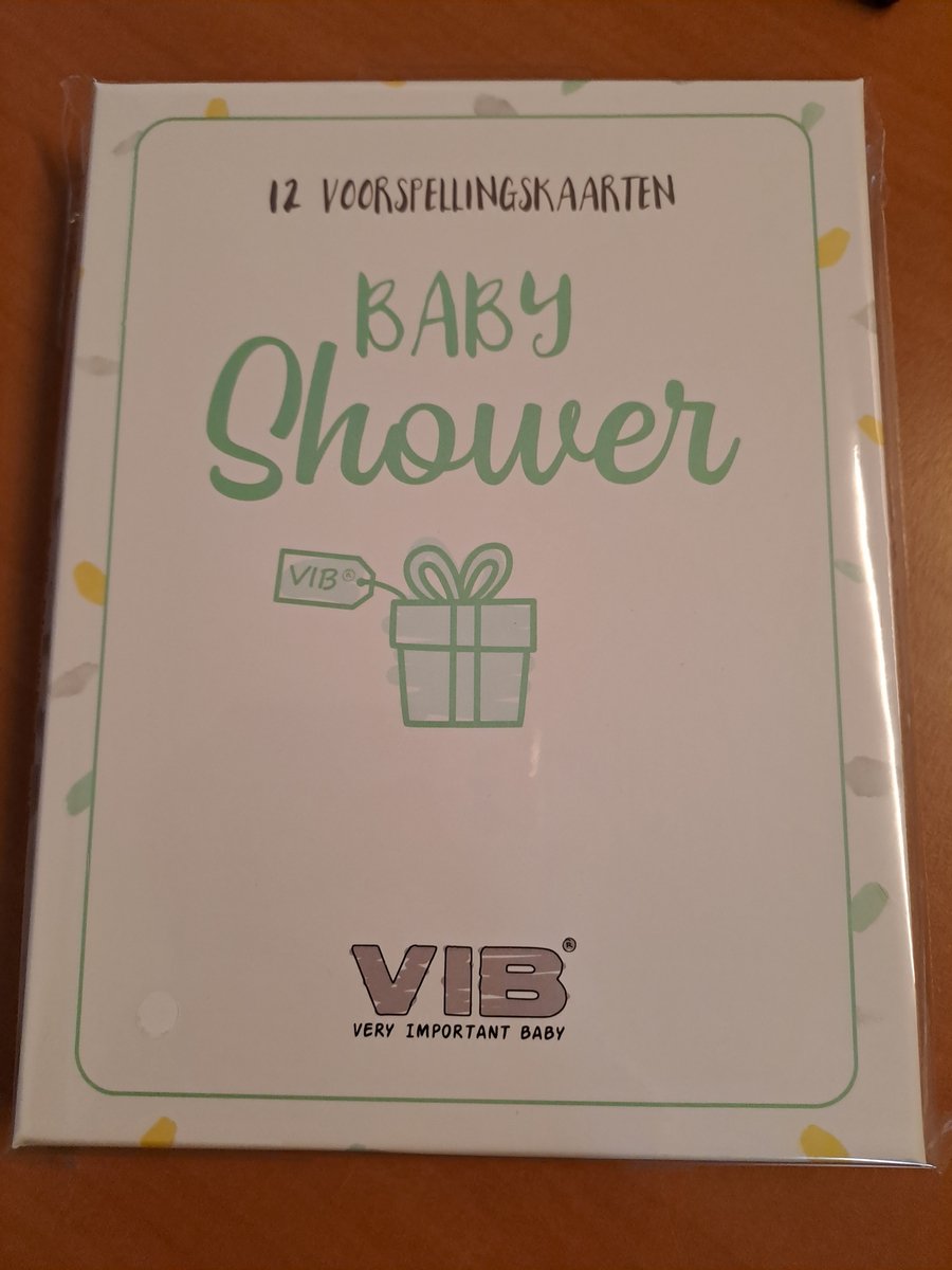 Goedkoopste BOX MET 12 VIB® BABY SHOWER 'VOORSPELLING' CARDS (INVULBAAR & BEWAARBAAR