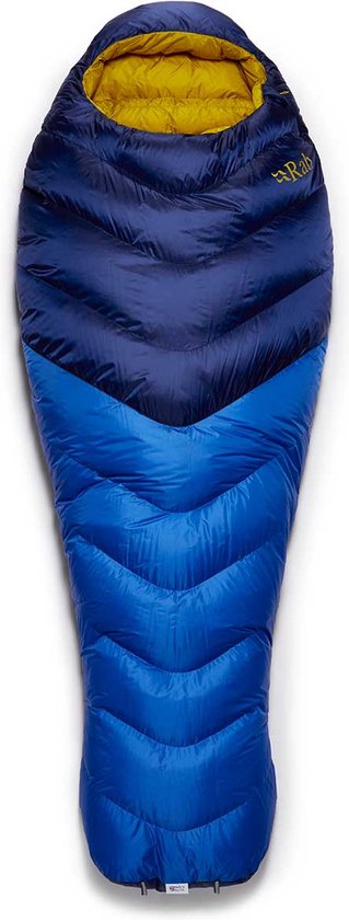 Rab Neutrino 400 Wmns regular left zip QSM 91 Nightfall Blue bol
