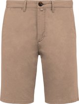 Biologische herenchino korte broek bermuda Wet Sand - 42 NL (36 FR)