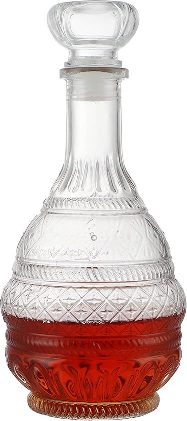 Bouteille 1 litre Aqua en verre + bouchon hermétique x 6