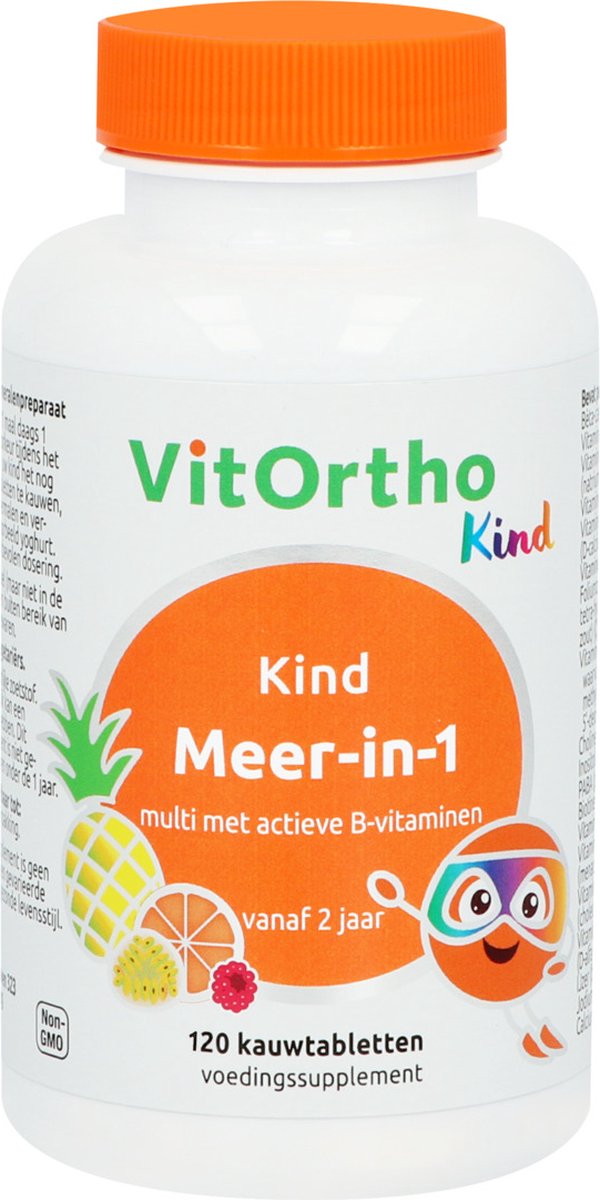 VitOrtho Meer-in-1 Kind - 120 kauwtabletten