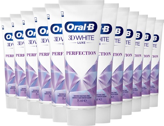 Zichtbaar Jonge dame Illusie Oral-B 3D White Luxe Perfection Tandpasta - Voordeelverpakking 12 x 75ml |  bol.com