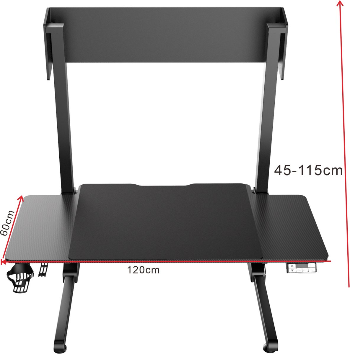 TheBestOf Furniture Zit sta bureau - Elektrisch verstelbaar - Bol
