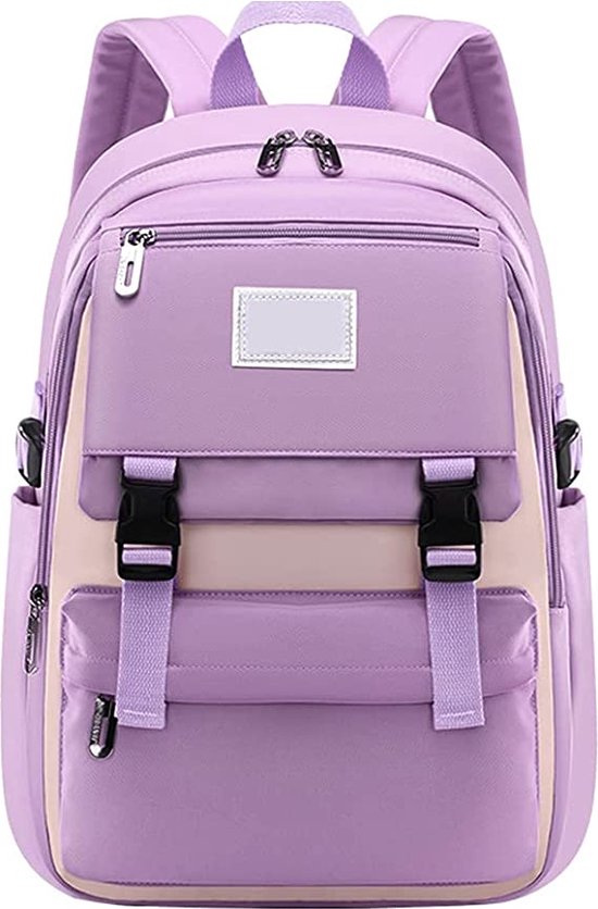 Vermanto Backpack - Sac à dos - École - Filles - Garçons - Cartable - Imperméable - 25 litres - Violet