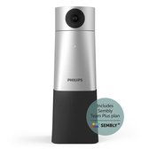 Philips SmartMeeting PSE0550 - HD-audio- en 4K videoconferenties incl. Sembly - 360° microfoon - 4K Camera - Automatisch notuleren: Microsoft Teams/ Zoom/ Google Meet/ GoToMeeting - Sembly spraak-naar-tekst cloudsoftware/ spraakherkenning