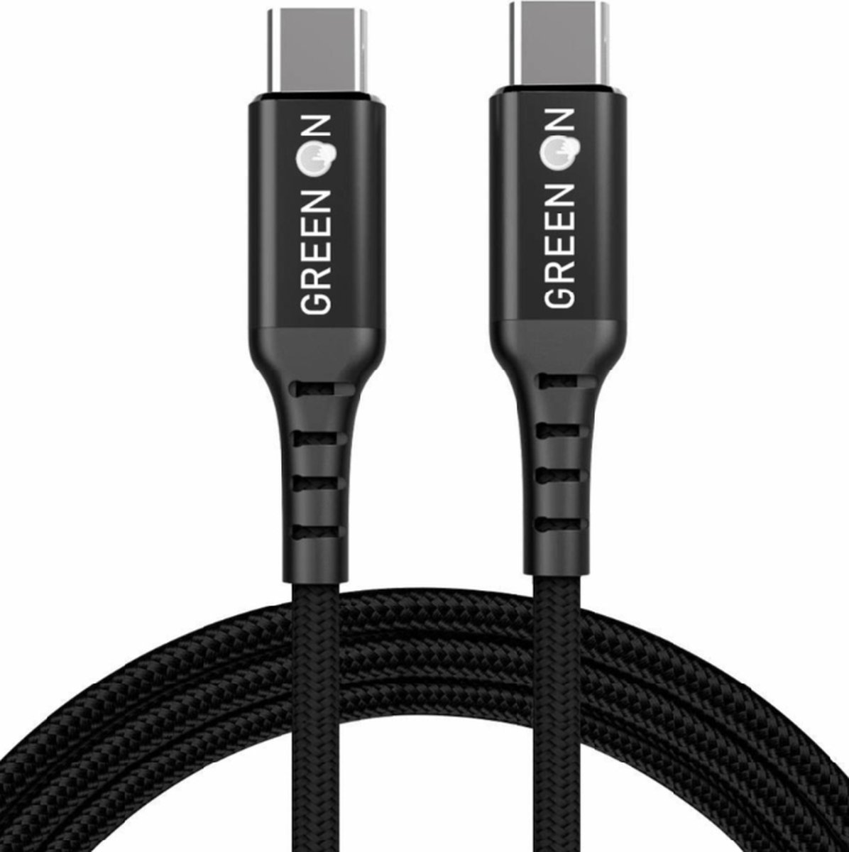 Dual Cable USB-C to USB-C - 2 meter - 2M - Connectoren - USB 3.1 Gen 2-technologie - Green On