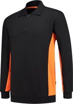 Tricorp 302003 Polosweater Bicolor - Zwart/Oranje - XL
