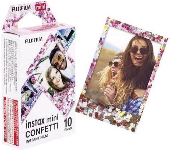 Fujifilm mini Confetti pellicule polaroid 10 pièce(s) 54 x 86 mm