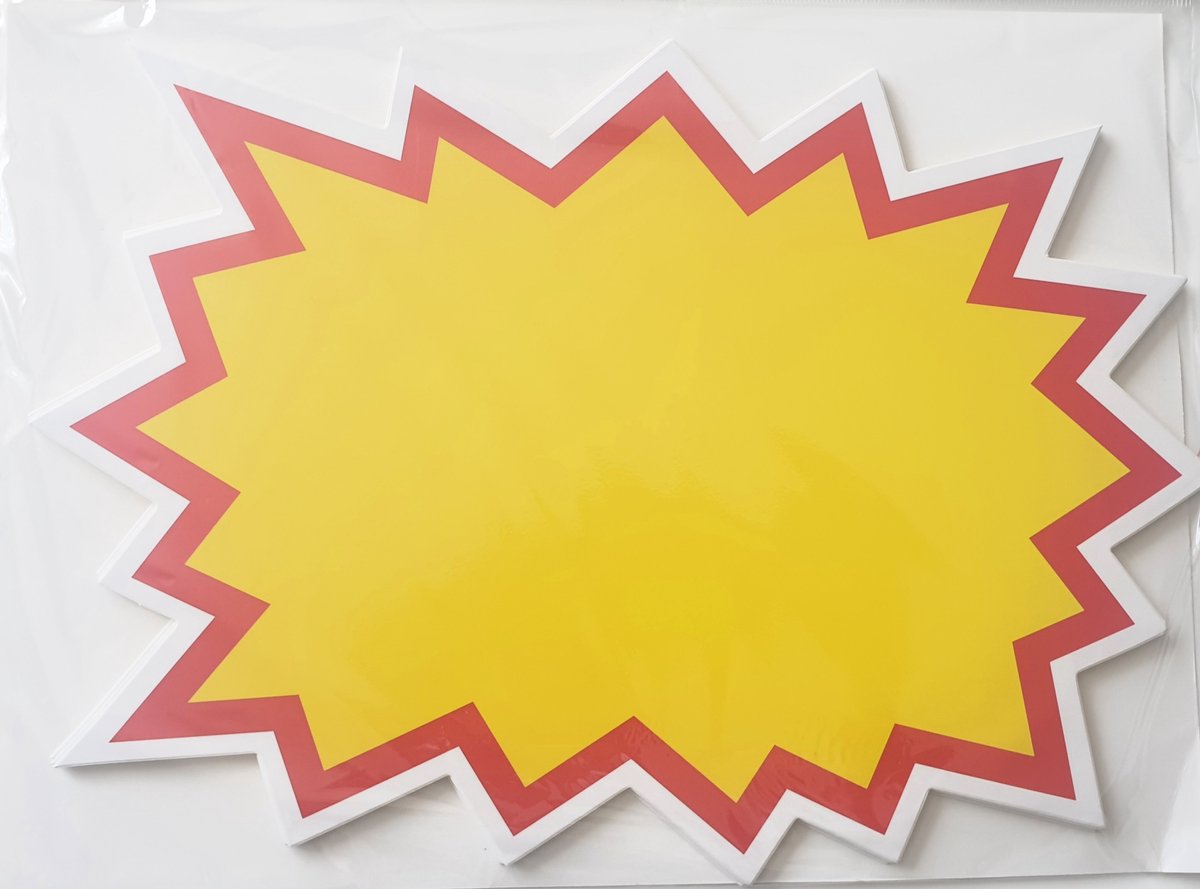 Aanbiedingskaarten - Prijskaarten - Actiekaarten - 21 x 29 cm - Set van 10 stuks