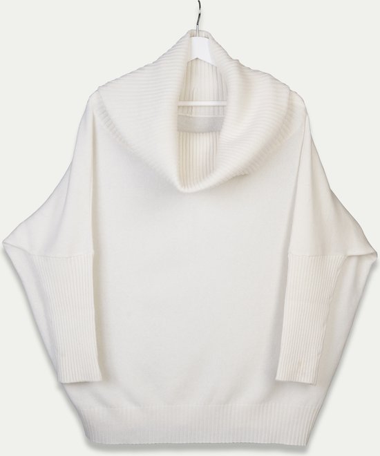 Pull en cachemire taille universelle blanc