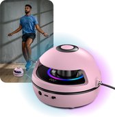 La Casa Elektrisch Springtouw - Springtouw - Voor Volwassenen & Kinderen - Bluetooth & Muziek - Met Teller - Oplaadbaar - 10 Verschillende Standen - Roze
