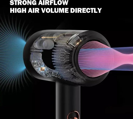 Föhn met Diffuser - Nieuw Model - Ionische Haardroger - 3 Warmtestanden ...