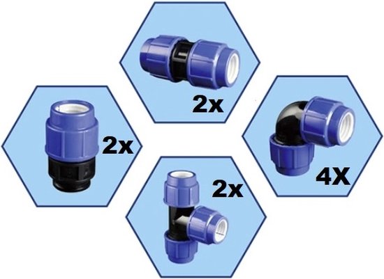 ERA Tyleen Koppelingen Set 10-delig 25mm | bol
