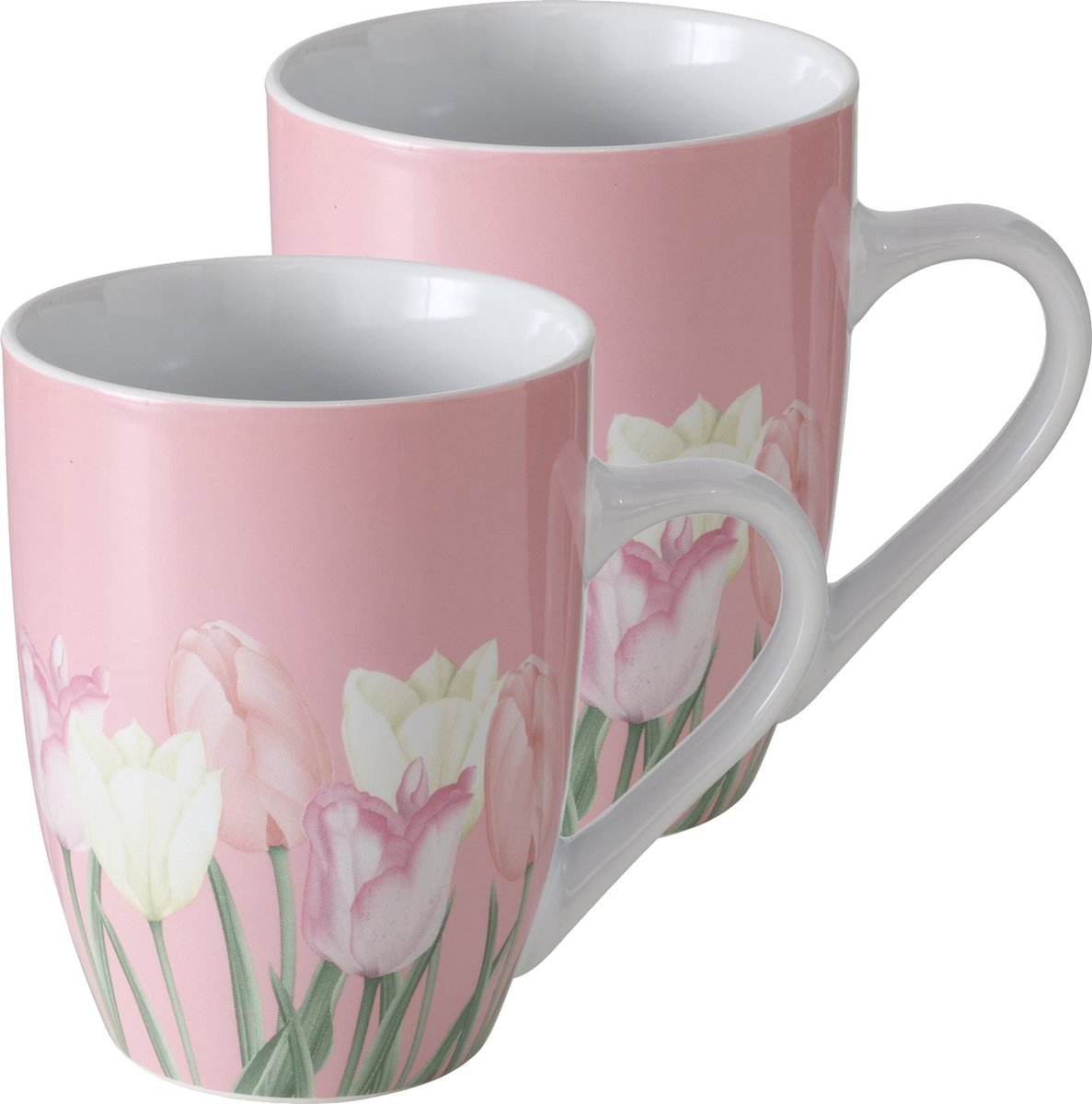 Mok Tulipa roze set van 2