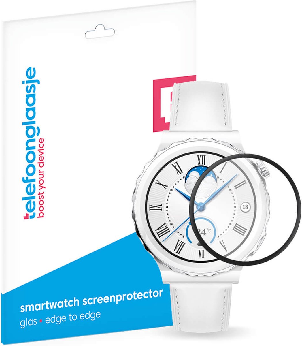 Telefoonglaasje Screenprotector Huawei Watch GT3 Pro 43mm - PMMA - (Dun/Flexibel) Plexiglas Screenprotectors Geschikt voor Huawei Watch GT3 Pro 43mm - Beschermglas - Smartwatch