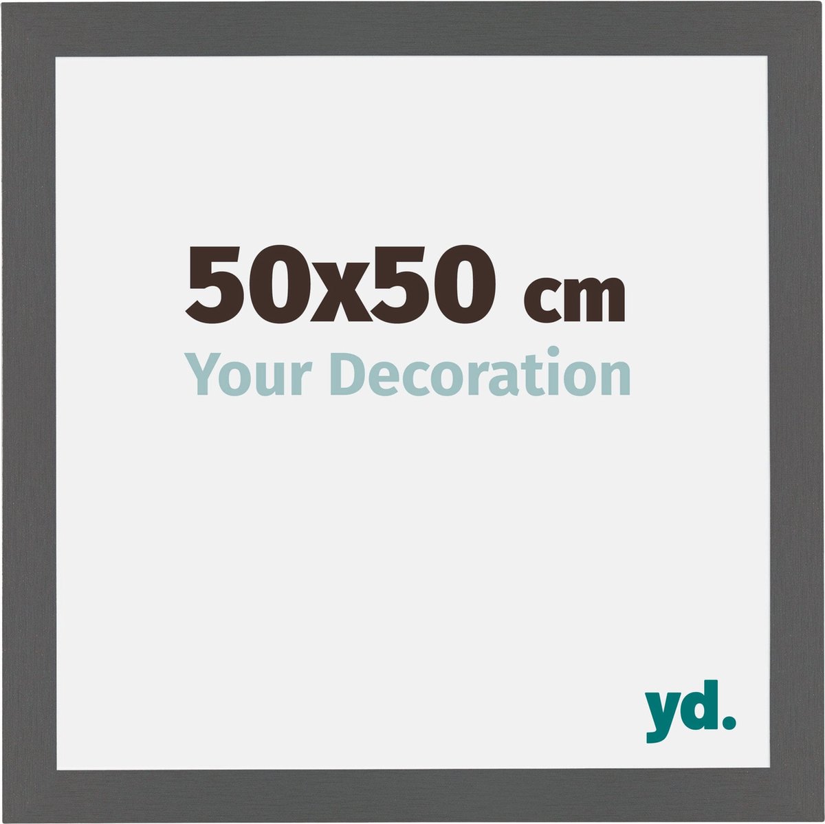 yd. Your Decoration - Fotolijst 50x50 cm - MDF - Antraciet - Mura