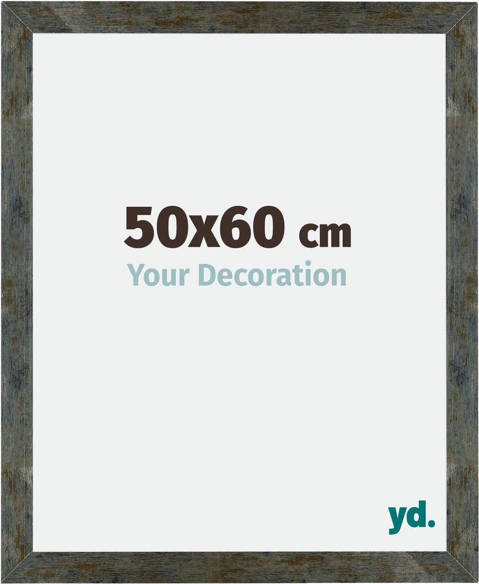 yd. Your Decoration - Fotolijst 50x60 cm - MDF - Blauw Goud Gemeleerd - Mura