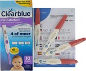 Clearblue Ovulatietest Geavanceerd Digitaal 10 testen - Telano Zwangerschapstest 4 stuks Midstream Hartjesvenster Voordeelset