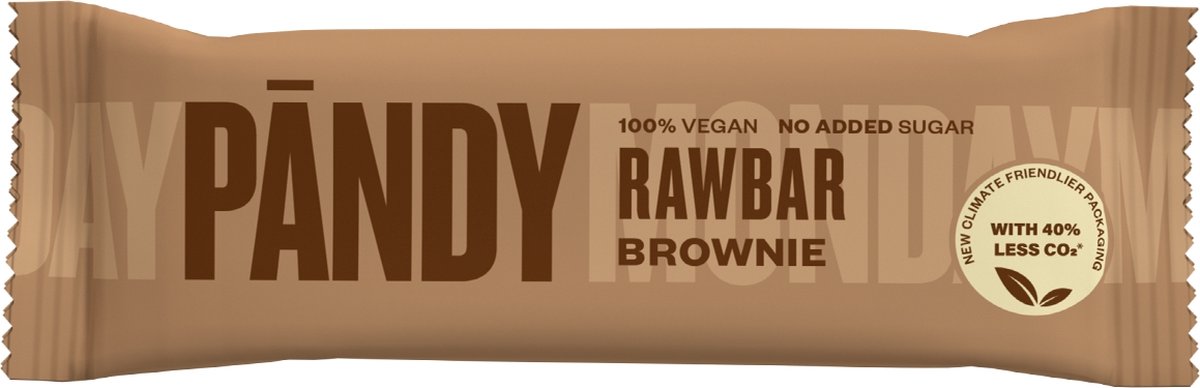 Pandy Raw Bar Brownie / Vegan Energie reep / 15 x 35 g