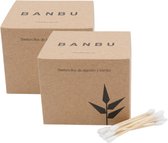 Cotons-tiges Banbu - 2 x 500 pièces - bambou & coton