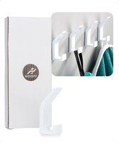KAXIMON Zelfklevende haken, verpakking van 10 stuks, wandhangers zonder spijkers - muurhaken voor badkamer, keuken, kantoor, gootsteen, koelkast