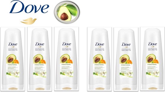 Après-shampooing fortifiant Dove Nourishing Secrets - 6 x 200 ml -  Emballage économique | bol