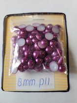 Perles pour coller des objets (ex : ours) - 2 sachets - 6mm - violet