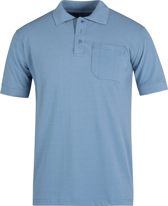 STØRVIK Hastings Polo Shirt Heren - Katoen - Maat 5XL - Denim Blauw