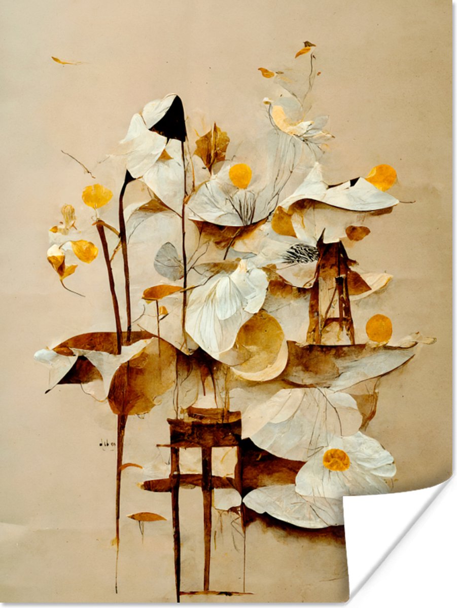 Bloemen - Wit - Planten - Vintage