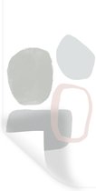Muurstickers - Sticker Folie - Line art - Abstract - Pastel - 20x40 cm - Plakfolie - Muurstickers Kinderkamer - Zelfklevend Behang - Zelfklevend behangpapier - Stickerfolie