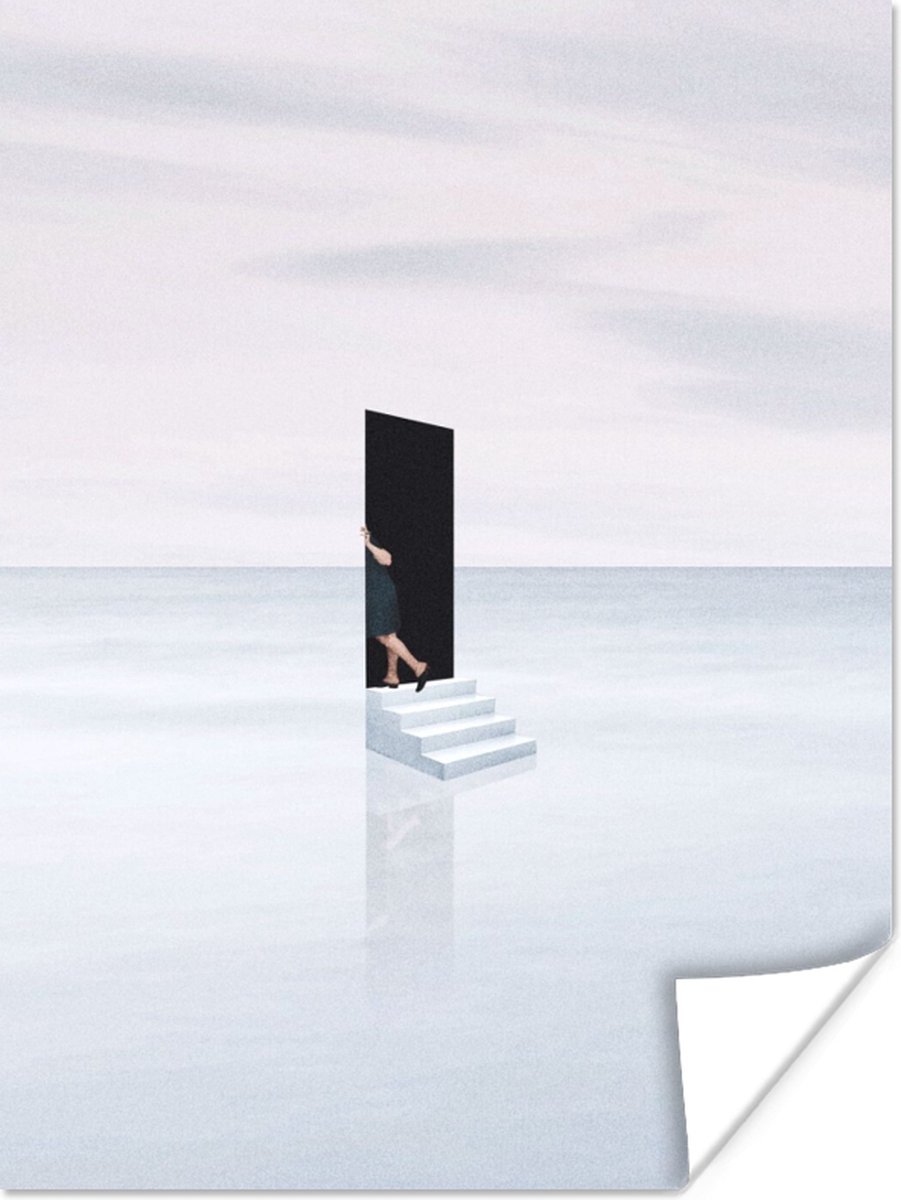 Vrouw - Trap - Abstract - Deur