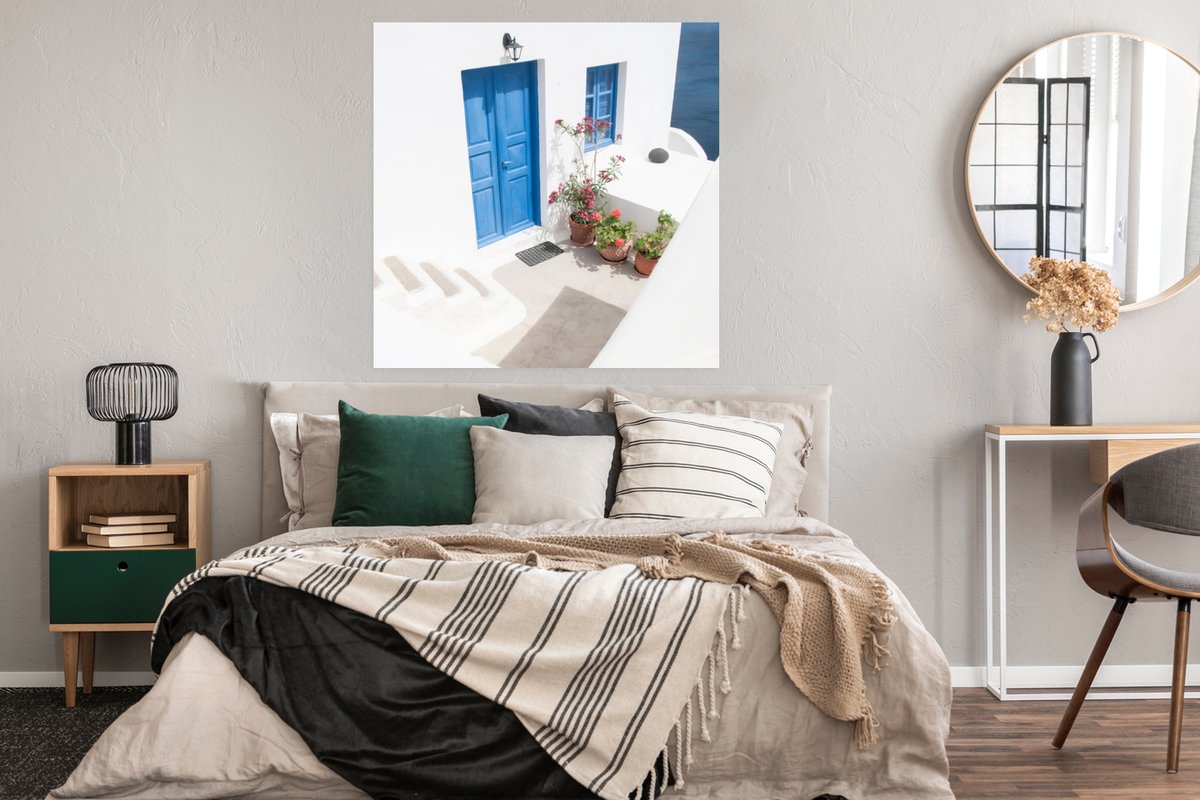 Architectuur - Blauw - Wit - Deur