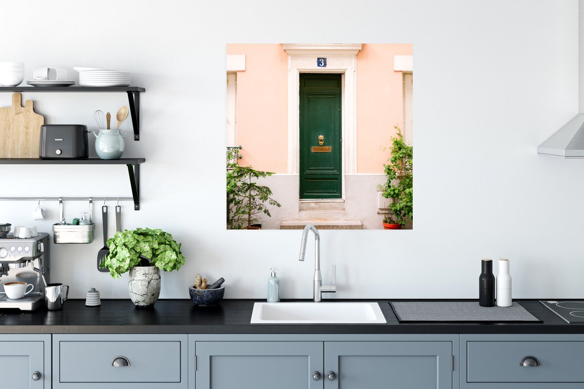 Parijs - Groen - Deur - Pastel - Architectuur
