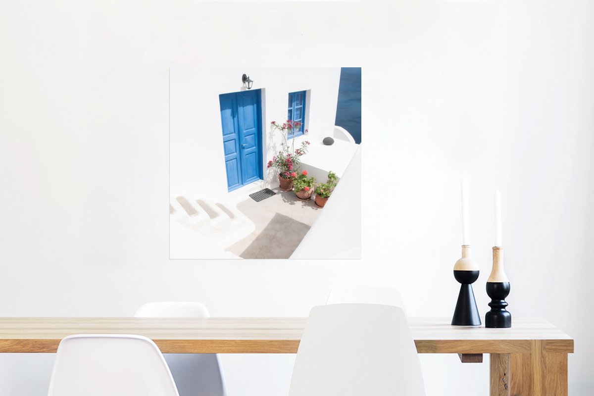 Architectuur - Blauw - Wit - Deur