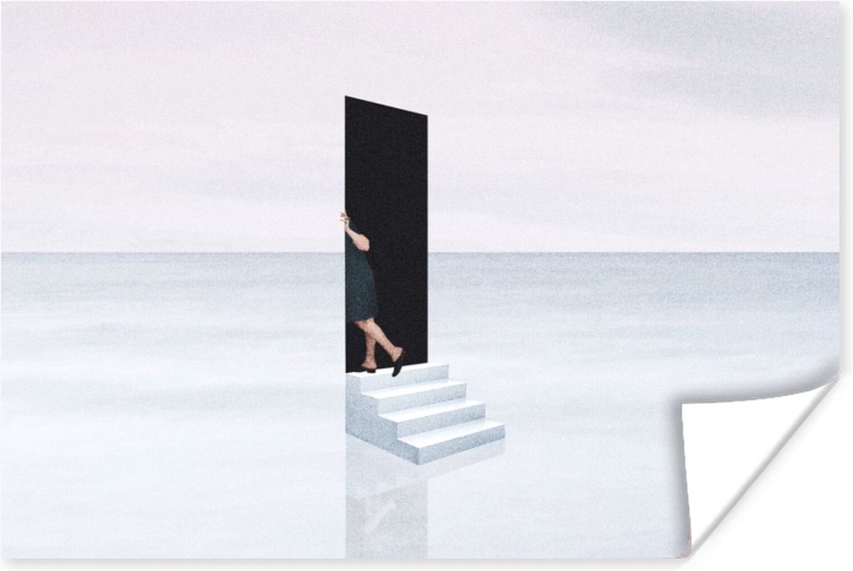 Vrouw - Trap - Abstract - Deur