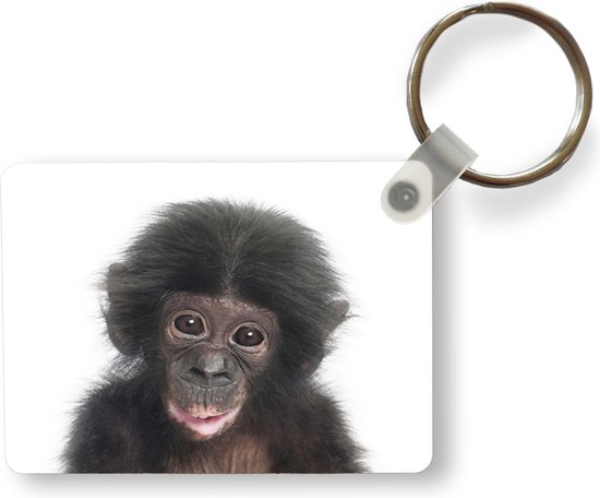 Sleutelhanger - Aap - Dieren - Natuur - Chimpansee - Uitdeelcadeautjes - Plastic