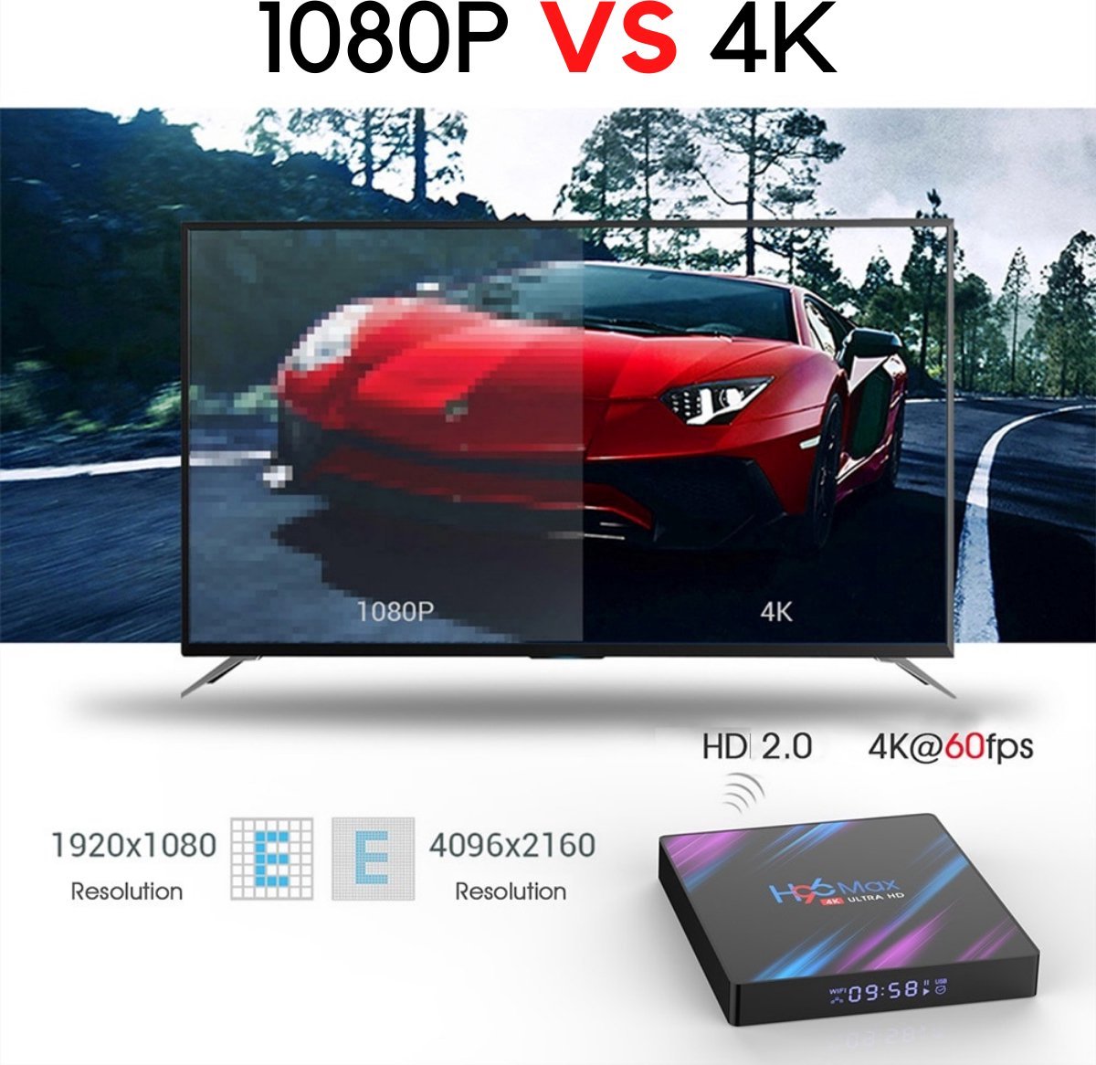 Vontar X1® IPTV Set Top Box 6K - Émetteurs TV de Luxe Récepteurs