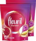 Fleuril Renew Caps - Wascapsules - Gekleurde Was - Voordeelverpakking - 2 x 40 Wasbeurten - 80 Wasbeurten