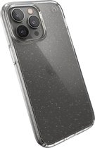 Speck hoesje geschikt voor Apple iPhone 14 Pro Max - Slank - Kristalhelder - Valbescherming gecertificeerd tot 4 meter - Microban Antibacterieel - Presidio Perfect Clear geschikt voor lijn - Goud Transparant