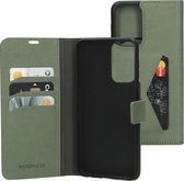 Mobiparts hoesje geschikt voor Samsung Galaxy A23 - Wallet/Boekhoesje - Eco Leer - Magneet Sluiting - Opberg vakken - Groen