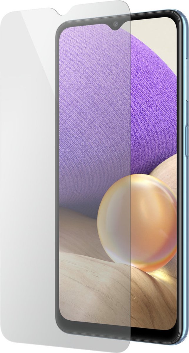 Mobiparts Screenprotector geschikt voor Samsung Galaxy A32 5G - Gehard Glas - Anti-bacterieel -